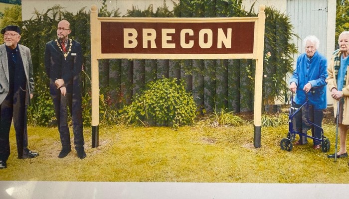 Brecon Railway sign gets a new lease of life